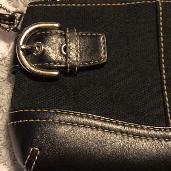 Black Coach Wristlet - Picture 2 of 2